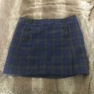 Blue Plaid GAP Skirt